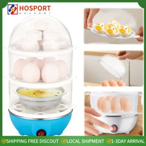 Durable Electric Egg Cooker with 3-Layer Steaming and Fast Heating for Daily Kitchen Use