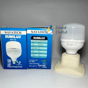 (PROMO!!) LAMPU LED GARANSI 1 TAHUN NAYATECH 5 10 15 20 30 40 50 60 WATT / BODY JUMBO