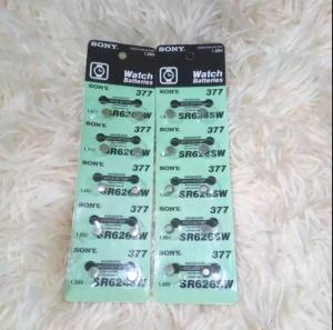 Isi 20 pcs ( 2 Lembar Baterai ) - Baterai Jam Tangan Sony 377 / Baterai Batre Batray Bateray Jam Tangan Termurah / FELI WATCH STORE