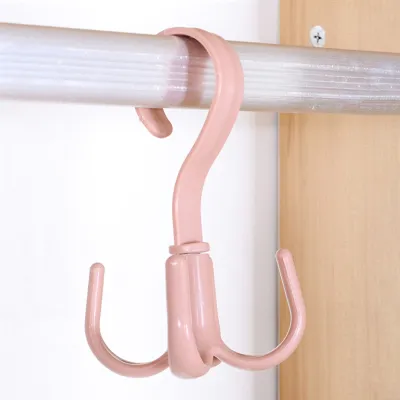 Móc Nhựa 4 Chấu Xoay 360 Độ Treo Đồ Giày Dép Quần Áo Túi Xách Tiện Lợi-HAUSE