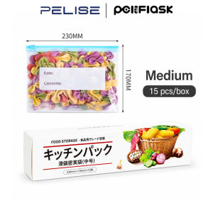 Pelise Fresh Keeping Bags Food Storage Bags Thicken Transparent Reusable Leakproof Food Storage