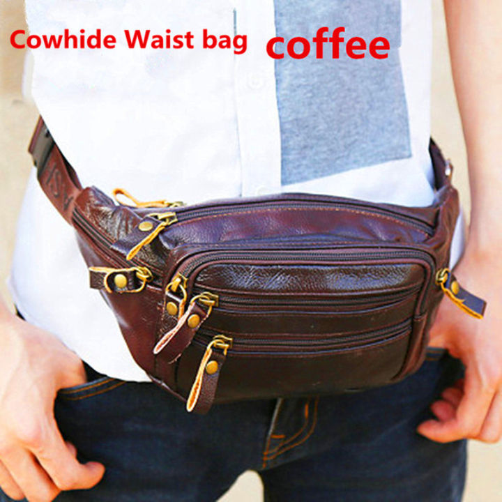 Waist belt sale bag leather