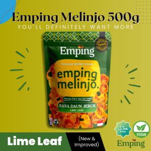 Emping Melinjo Pedas Manis Daun Jeruk Szechuan Mala Premium Emping Chips by Emping So Good 500g