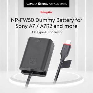 [KingMa] NP-FW50 Dummy Battery to USB Type-C for Sony A7 A7R2 A7M2 A6000 A6300 and more using FW50 / FW 50 Battery