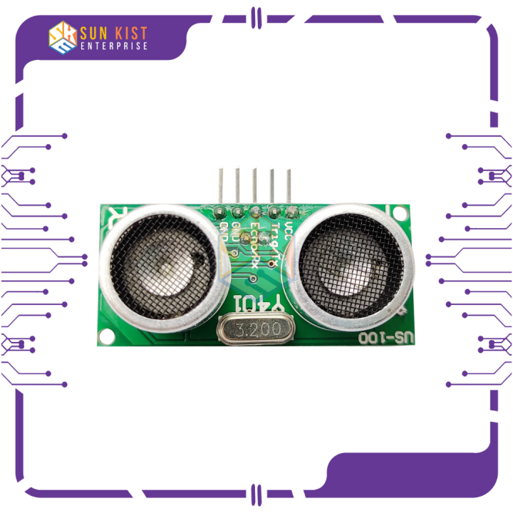 US-100 Ultrasonic Sensor Module DIY DC 2.4V to 5V With Temperature Compensation Module Range Up to 4