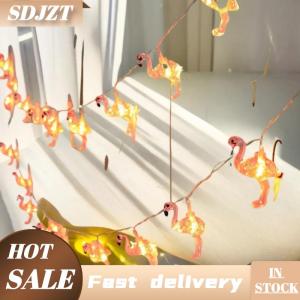 SDJZT Mùa hè Hawaii ánh sáng chuỗi dứa Flamingo cây dừa ánh sáng chuỗi trái cây nhiệt đới ánh sáng trẻ em Hawaii sinh nhật đảng trang trí