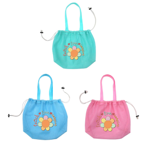 Shell Collecting Bag Beach Toy Bag Travel Sand Toy Bag Drawstring Beach Shell Bag Swimming Pool Bag for Boys and Girls