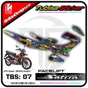 Sticker Striping Satria 2014 - Stiker Striping List Variasi Motor Satria 2014. TBS.SF.07
