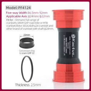 Kactus khung dưới pf4124 BB86 bb92 cho Shimano/SRAM gxp pressfit 41mm chiều rộng 86.5-92 gốm mang 24mm crankset Phụ tùng xe đạp