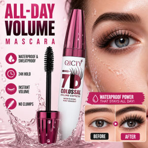 Waterproof Long Lasting Mascara Smudge-Proof Volumizing Eye Makeup Instant Big Eyes Curling Lengthening Black Mascara For Bold Eye Look