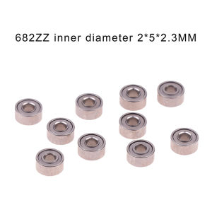 [ezrae Libun] 10pcs 682ZZ 2*5*2.3mm Bearing shielded deep groove ball bearings Miniature