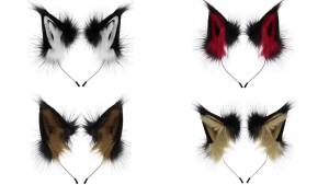 New personalized adjustable headband with realistic fox ears for Halloween cosplay cos Plush hair accessory