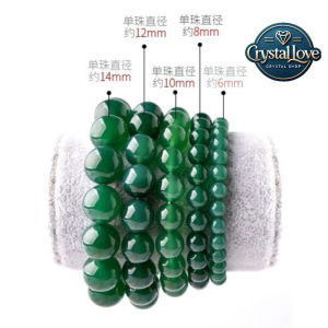 Green Agate Bracelet |Luck &Protection |Attracts Positive EnergyPowerful Energy Good Luck Health CrystalHappinessFashion BraceletPerfect for Gifts or personal us 【转运好运绿玛瑙手链护身保平安吸引正能量