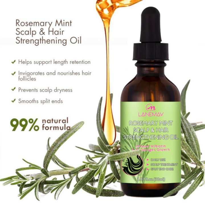 Rosemary Essential Oil 30ml Hair Growth Oil Anti Hair Loss Antifrizz