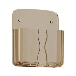 Adhesive Wall Phone Holder Space Saving Design for Home Office Organizing with Charging Slot and Multifunctional Storage