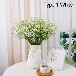 WAYCAI DIY Home Decoration Wedding Favors lifelike Baby Breath 108Heads Artificial Gypsophila Floral Arrangement Fake Plants
