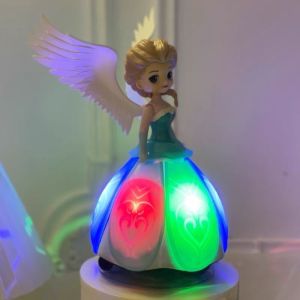 Công chúa Elsa có cánh  xoay 360 độ  phát nhạc  có đèn - Đồ chơi cho bé - SP0556