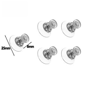 50 cái núm hút chân không Móc treo khăn nắp hình nấm Sucker dính chắc PVC đế giác hút với vít xe tường kính lưu trữ móc