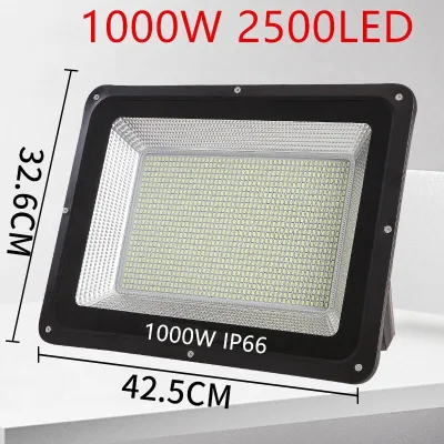 ยอดขายอันดับ1 สปอตไลท์ ไฟสว่าง Spotlight LED 1000W 2500LED AC 220V (ใช้ไฟบ้าน220V) แสงขาว IP66