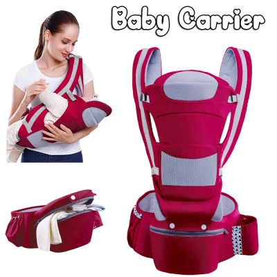 💕💕ทางเลือกของแม่💕💕เป้อุ้มเด็ก เป้อุ้มลูก 0-36เดือน Hip Seat Baby Carrier 3-in-1 แบบมีที่นั่ง แยกได้ มีช่องเก็บของใต้เบาะ Baby Hip Seat Ergonomic Carrier เป้อุ้มเด็กนั่ง Hip seat สะพายหน้า-หลัง ให้ลูกน้อยนั่งสบาย ผ้าคอตตอนแท้