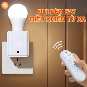 Đui Đèn E27 Điều Khiển Từ Xa RP2 - Remote Bật Tắt Kèm Hẹn Giờ Tiện Lợi Dễ Lắp Đặt Tiết Kiệm Điện