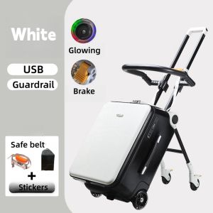 Bu Dudu Children 2 in 1 Luggage Stroller Kids Suitcase Children Travel Luggage Trolley Can be carried to plane luggage for kids