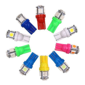 1PCS T10 LED BULB 5050 5 SMD 12V Car Interior Dome Light LED Bulbs Parking Marker Backup Lights Super Bright Auto Lamp [Ann-Car]