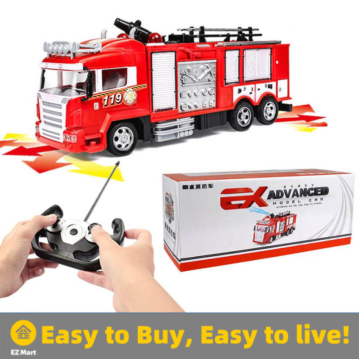 【Fast Shipping】 Fire Truck Toy Big Size RC Fire Truck Remote Control ...