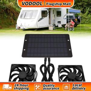 【Vodool】 พัดลมดูดอากาศพลังงานแสงอาทิตย์ 12V 10W กันน้ำ IP65 สำหรับระบายอากาศในอาคารและกลางแจ้ง ระบบโซลาร์เซลล์ประหยัดพลังงาน
