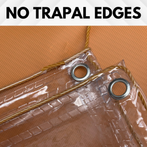 4x10ft Clear Gauge 16 Transparent Trapal | Waterproof PVC Tarpaulin | Heavy Duty Clear Plastic Cover
