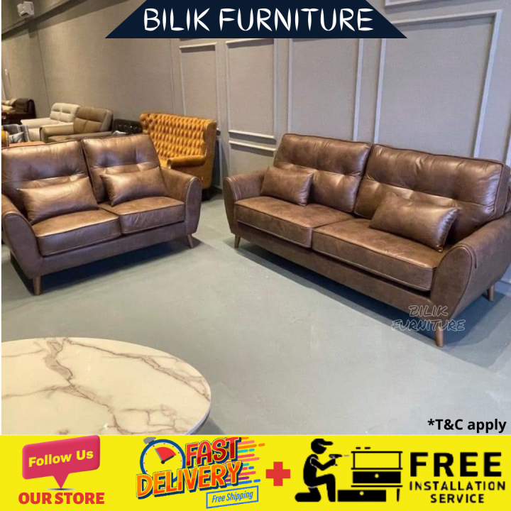 bilik Furniture Sofa Set/Leathaire fabric Sofa Set/ Tropical Hardwood