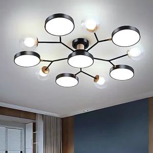 SXH SXH Living Room Pendant Light New Nordic Creative Personality Dining Room Light Modern Simple Japanese Style Solid Wood Bedroom Study Lamp