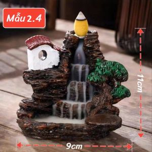 Thác khói chảy ngược Thác khói chuyên dùng để đốt nụ trầm khói ngược tháp xông trầm thay cho lư xông trầm