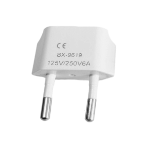 Travel US to Europe Power Plug Adapter Flat to Round American to European Outlet Charging Adapter for Mobile Phone