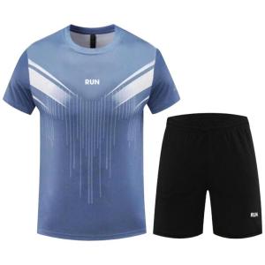 Bộ quần áo thun in chữ Run Đồ bộ nam thể thao mùa hè chất thun lạnh thoáng mát đủ size M-->3XL