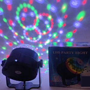 Ready PH Remote Control RGB Disco Ball Light Music Sync Rotating LED Stage Light For Home Parties Kids Birthdays And Christmas Fun (US) Babalux