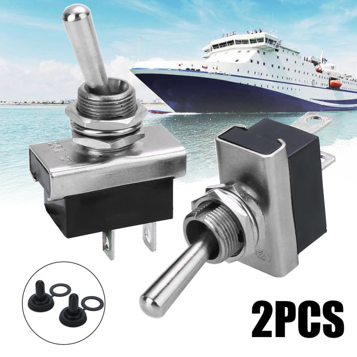 Yufei 2x 12V 25A Waterproof Toggle Switch Flick Switch Boat Marine