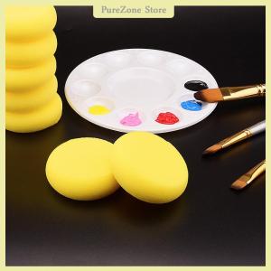 [PureZone] 10Pcs Trẻ Em Của Sơn Vòng Tổng Hợp Màu Nước Nghệ Sĩ Bọt Biển Cho Bức Tranh Thủ Công Gốm Vàng Vòng Bánh Miếng Bọt Biển