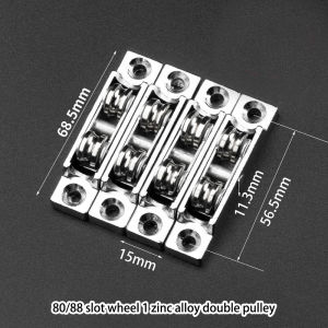 Roda Pintu Lemari Geser Anti Karat Roller Bearing Pintu Geser Zinc Alloy Katrol Pintu