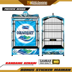 Jual sticker sangkar kenari dan murai Harga Terbaik & Termurah terupdate motif logo bola ikan koisayap srigala naga singa kartun 3d