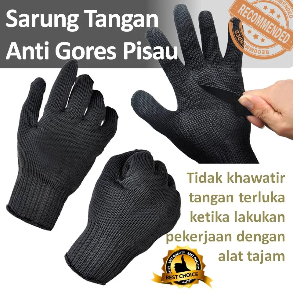 Pelindung Sarung Tangan Keamanan Kerja Anti Pisau Benda Tajam Duri Dahan  Pohon knife protection gloves