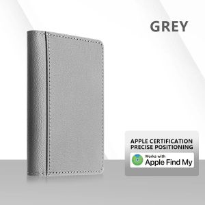 Luxury Leather Magnetic Storage Charge Wallet Bracket For iPhone 16 15 14 13 12 Pro Max Findmy Magsafe With Tracking Anti-theft2026