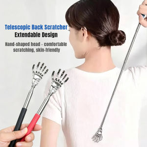 Telescopic Metal Back Scratcher Adjustable Portable Back Itching Claw Scratcher Hand Massager 1Pc