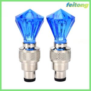 【feitong】🚕🚕【HOT SALE】 Jay 2x LED Motorcycle Cycling Bike Bicycle Wheel Tire Valve Flashing Light Car Lamp