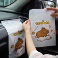 SNJVB1870 30Pcs Capybara Disposable Garbage Bags Cartoon Self Adhesive Desktop Trash Can  Thickened Car Dashboard Trash Bag. 