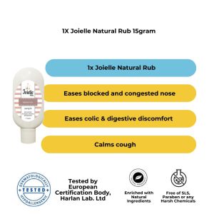 Limited Edition Petite Sample Size 15gram  Natural Rub/ Chest and Tummy Rub/ Krim Kembung Perut Bayi