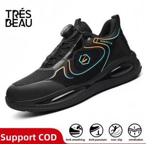 Mens shoes - safety shoes - protective shoes - shock and fall protection - durable and stain-resistant steel toes - prevent punctures - work shoes