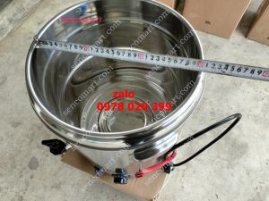 Nồi nấu phở mâm nhiệt đặt ban 25l nồi bằng inox bền bỉ