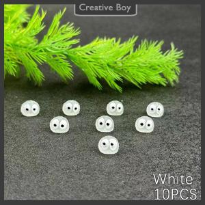 [Creative] 10Pcs Luminous Briquettes Elfs Black Ball Sprite Duck Figurine Home Decor Glowing Miniature Fairy Garden Decoration Accessories