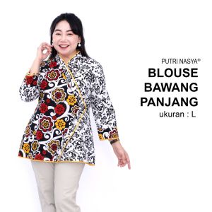 Atasan Batik Jumbo Wanita & Blouse Big Size: Ukuran S-M-L-XL-2L-3L-4L-5L-6L-7L